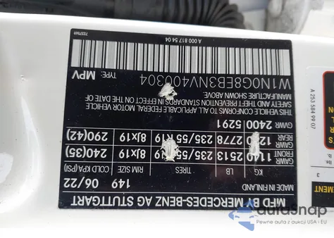 2022 Mercedes-Benz Glc 300 4Matic Suv z USA, uszkodzony, nr VIN W1N0G8EB3NV400304